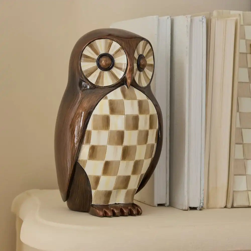 Mocha Check Owl