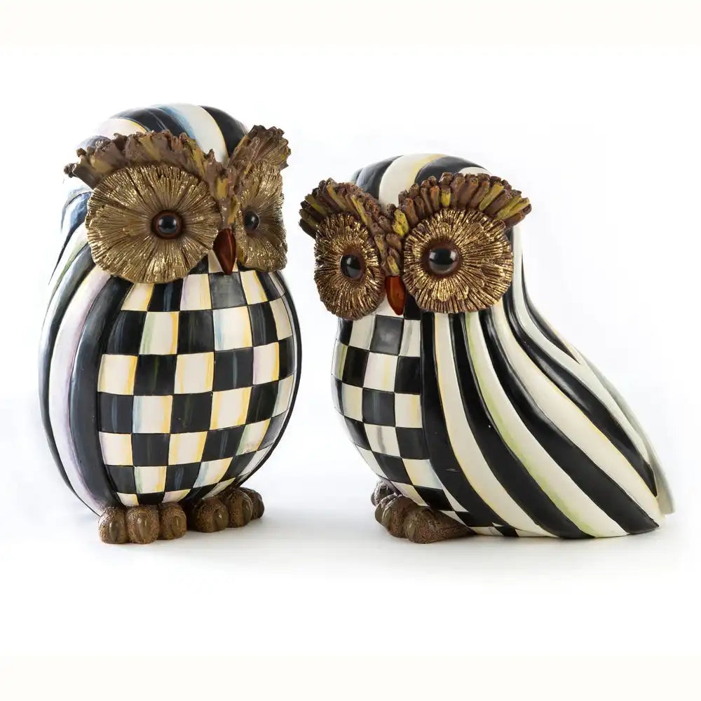 Courtly Check & Courtly Stripe Owl Set