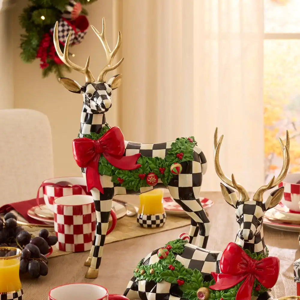 Holly Check Standing Deer