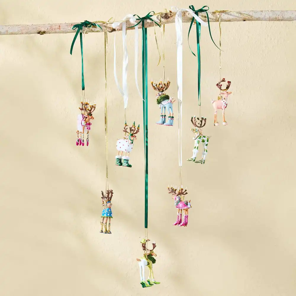 Patience Brewster Dash Away Reindeer Mini Ornaments Set