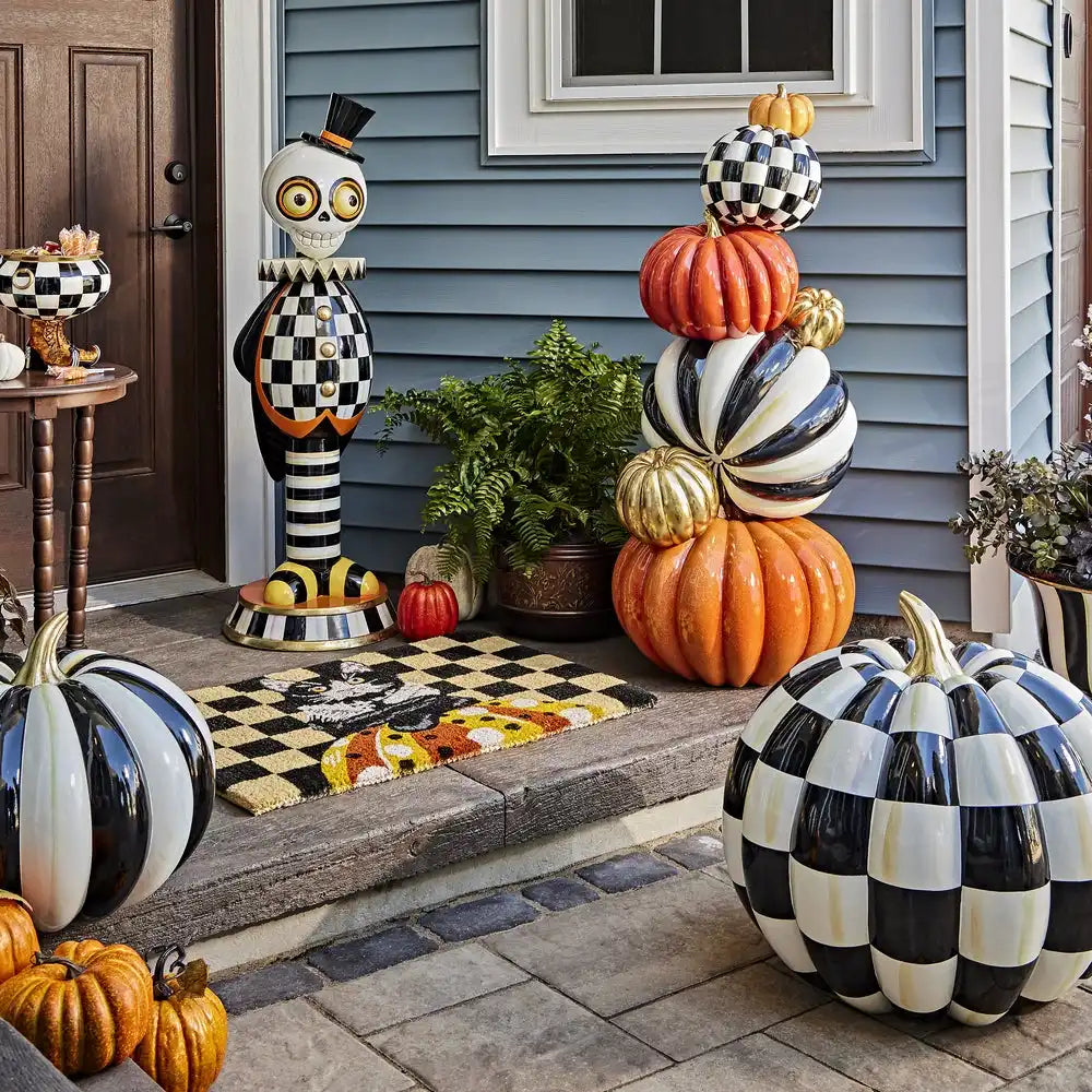 Courtly Check Outdoor Pumpkin