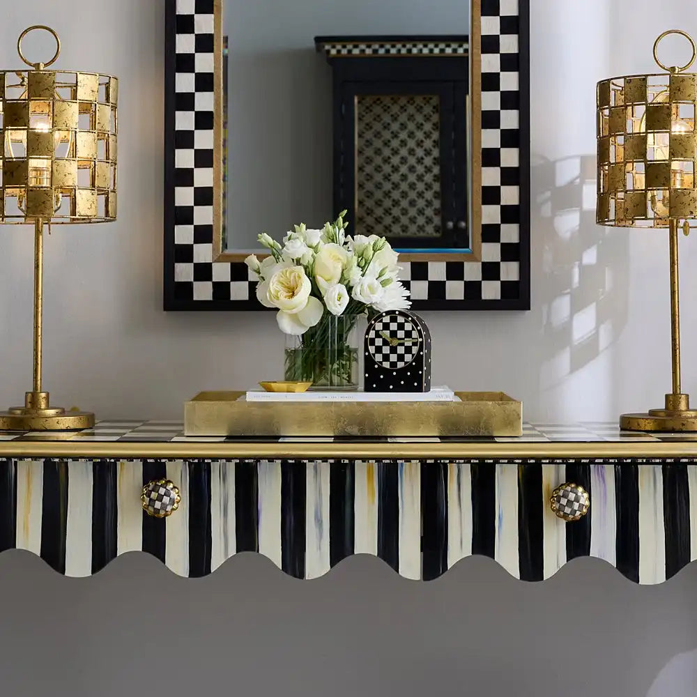 Courtly Check Lacquer Tray