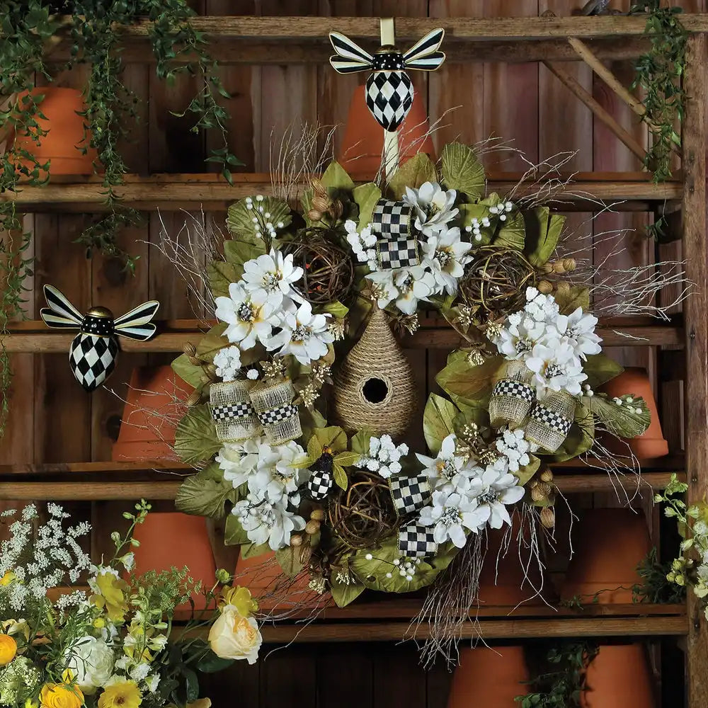 Courtly Check Bee Wall Decor