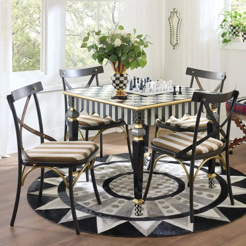 Flatiron Brown Stripe Dining Chair