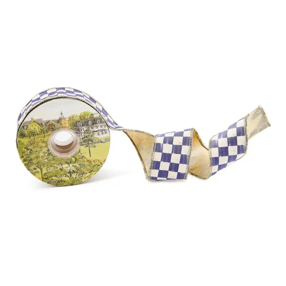 Violet Check 2" Ribbon